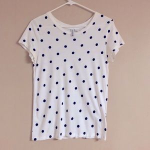 H&M Women’s Short-sleeve T-Shirt with Polka Dots